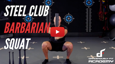 Clubbell Barbarian Squat