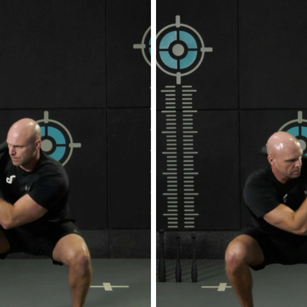 Clubbell Clock Squat